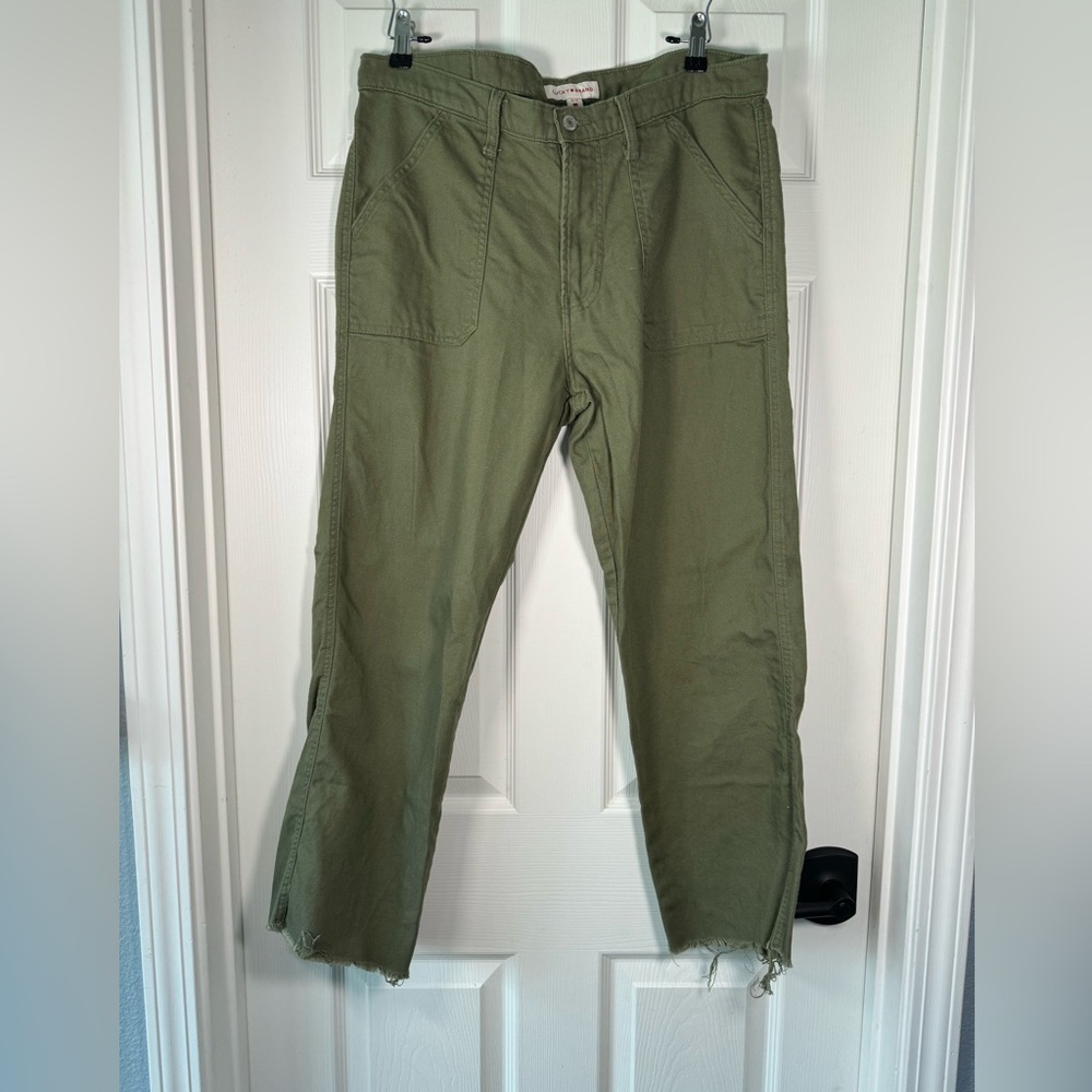 Lucky Brand Olive Cropped Pants